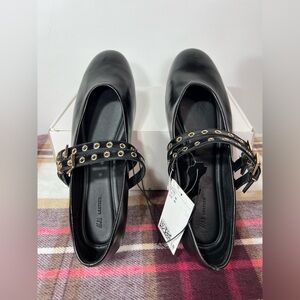 H&M Black Leather Ballet Flats